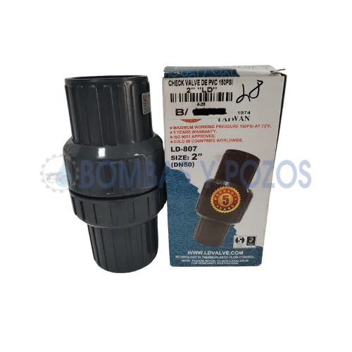Check Valve de PVC - 2 Pulgadas